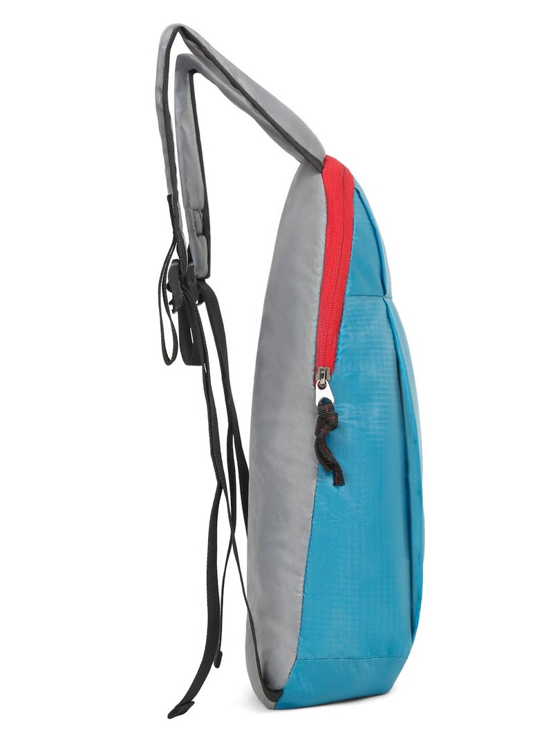 KAAYTEE Daypack Bag 2 Compartment Casual Backpack for Daily Use - Library, Office, Outdoor Hiking, Travel Bag, College Bag (Teal Blue) - Image 4