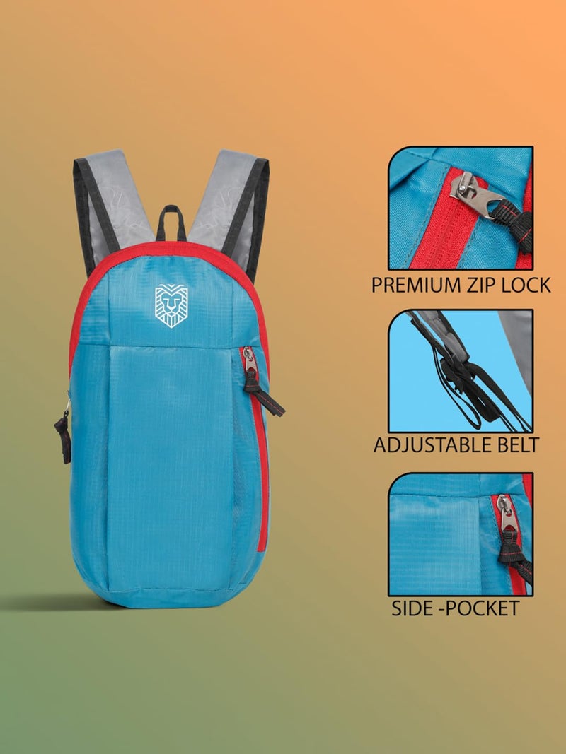 KAAYTEE Daypack Bag 2 Compartment Casual Backpack for Daily Use - Library, Office, Outdoor Hiking, Travel Bag, College Bag (Teal Blue) - Image 5