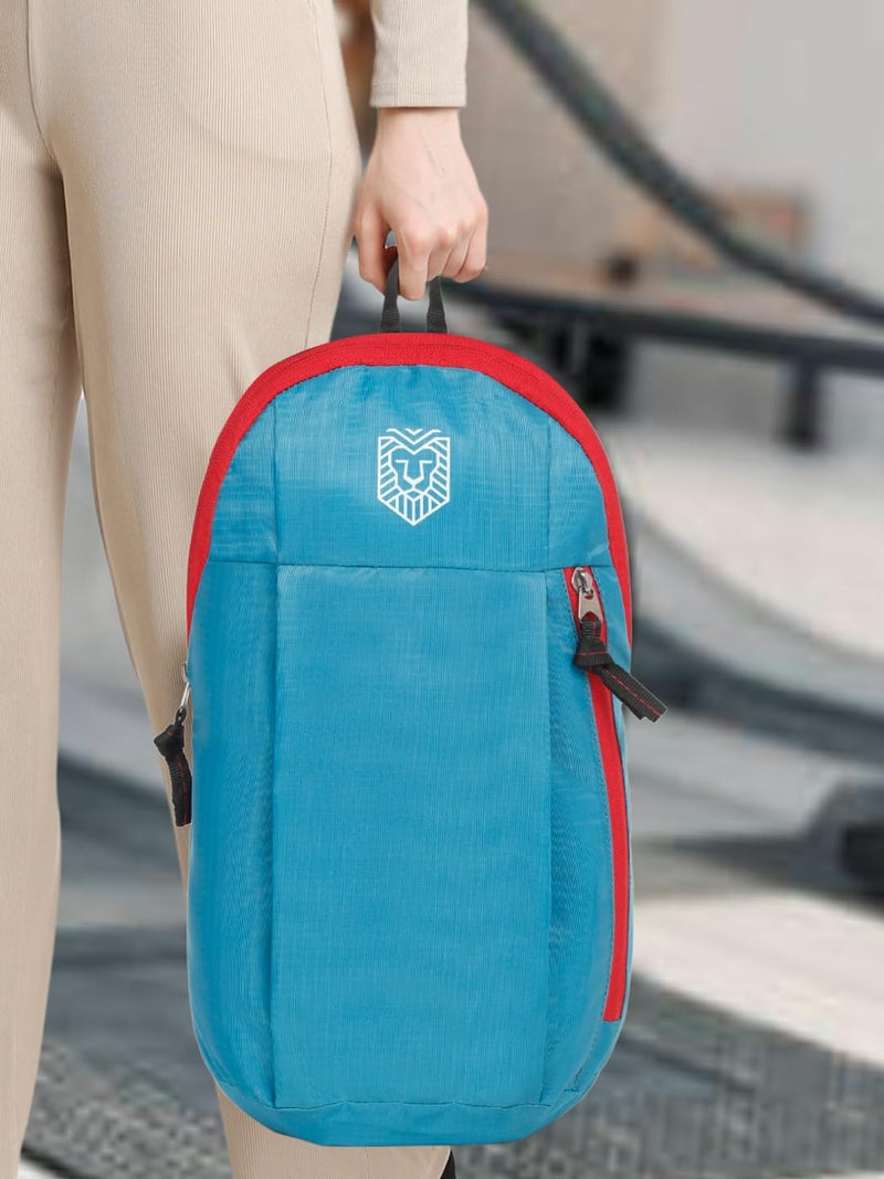 KAAYTEE Daypack Bag 2 Compartment Casual Backpack for Daily Use - Library, Office, Outdoor Hiking, Travel Bag, College Bag (Teal Blue) - Image 2