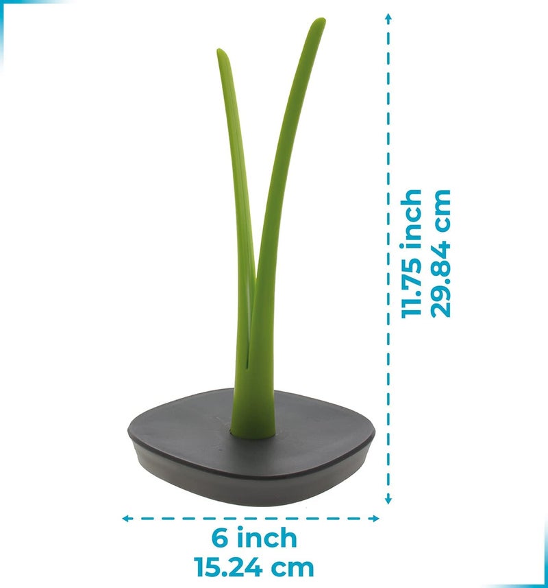 UNIQUE CART Decorative Paper Towel Holder or Tissue Paper Holder Vertical Countertop Paper Towel Stand or Toilet Roll Stand Sturdy NoSlip Base 1175 x 6 - Image 2