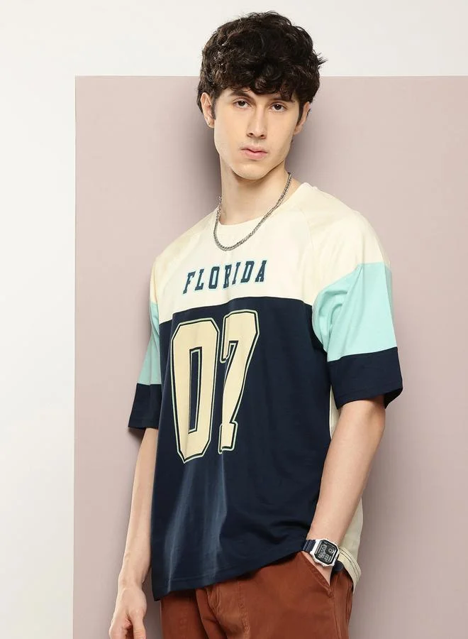 ديلينجر تيشيرت بأكمام راجلان وقصة واسعة للرجال