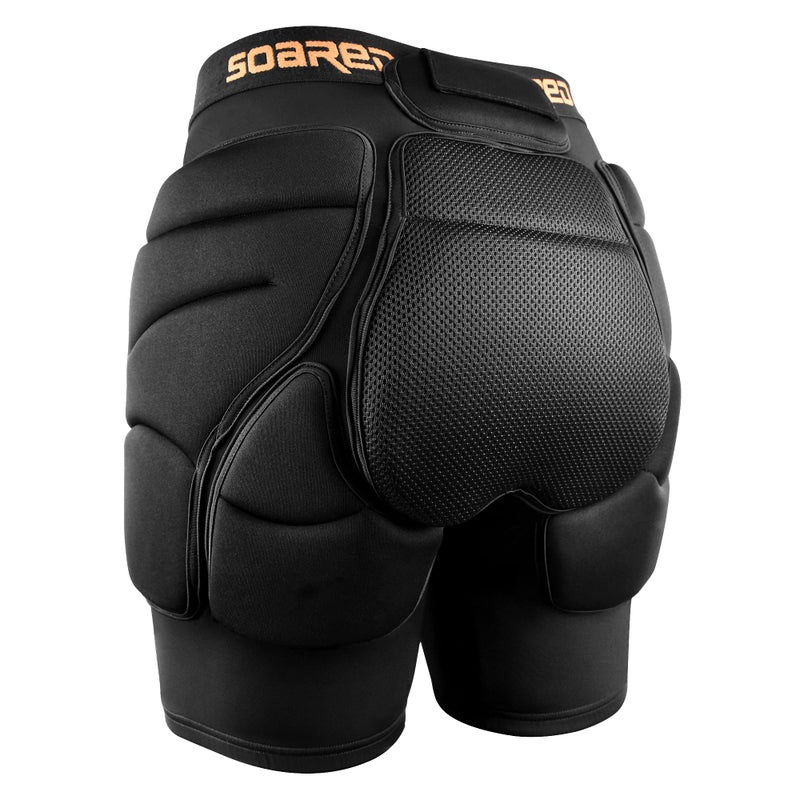 Soared 3D Protection Hip Butt XPE Padded Shorts for ski, ice Skating, Snowboarding, Skateboard for Men Women Black - Image 1