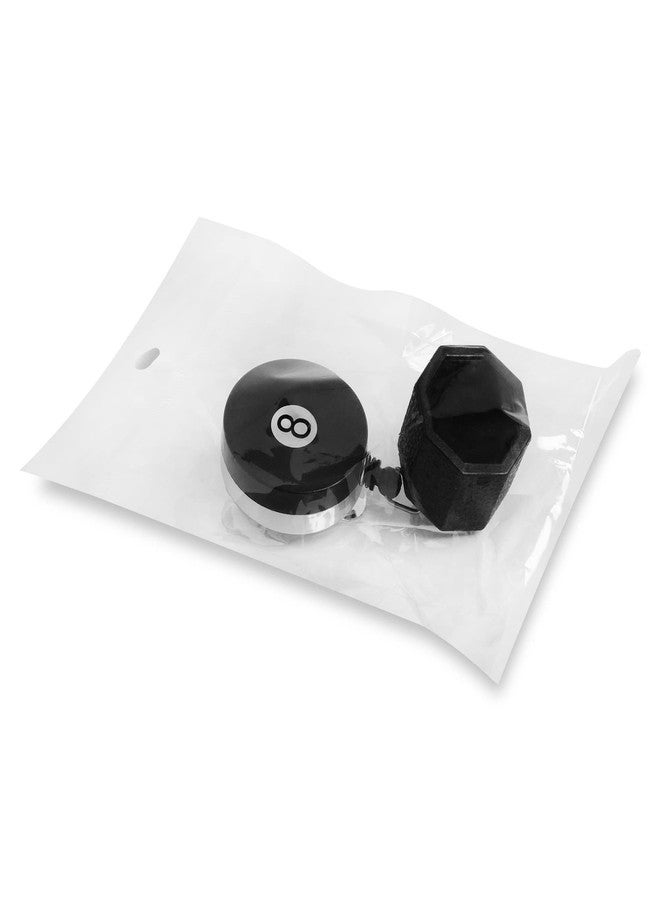 OKKO Retractable Octagon 8-Ball Chalker Billiard Pool Cue Chalk Holder with Belt Clip Black - Fits Predator Chalk - Image 5