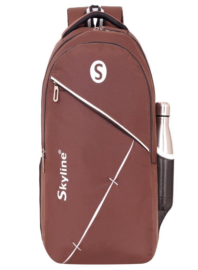 35L Travel and Office Laptop Backpack for Men and Women (BROWN) - Image 1