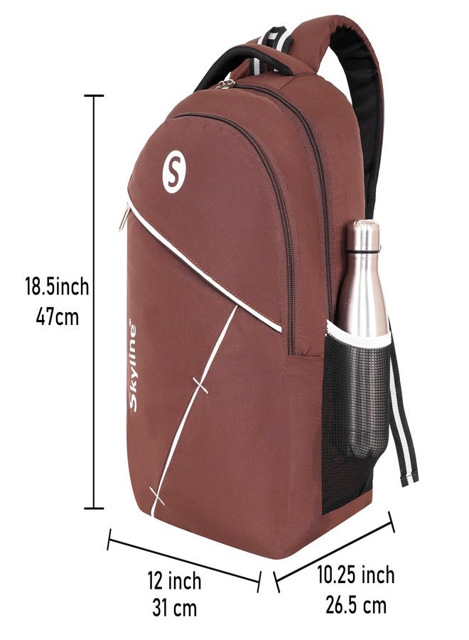 35L Travel and Office Laptop Backpack for Men and Women (BROWN) - Image 5