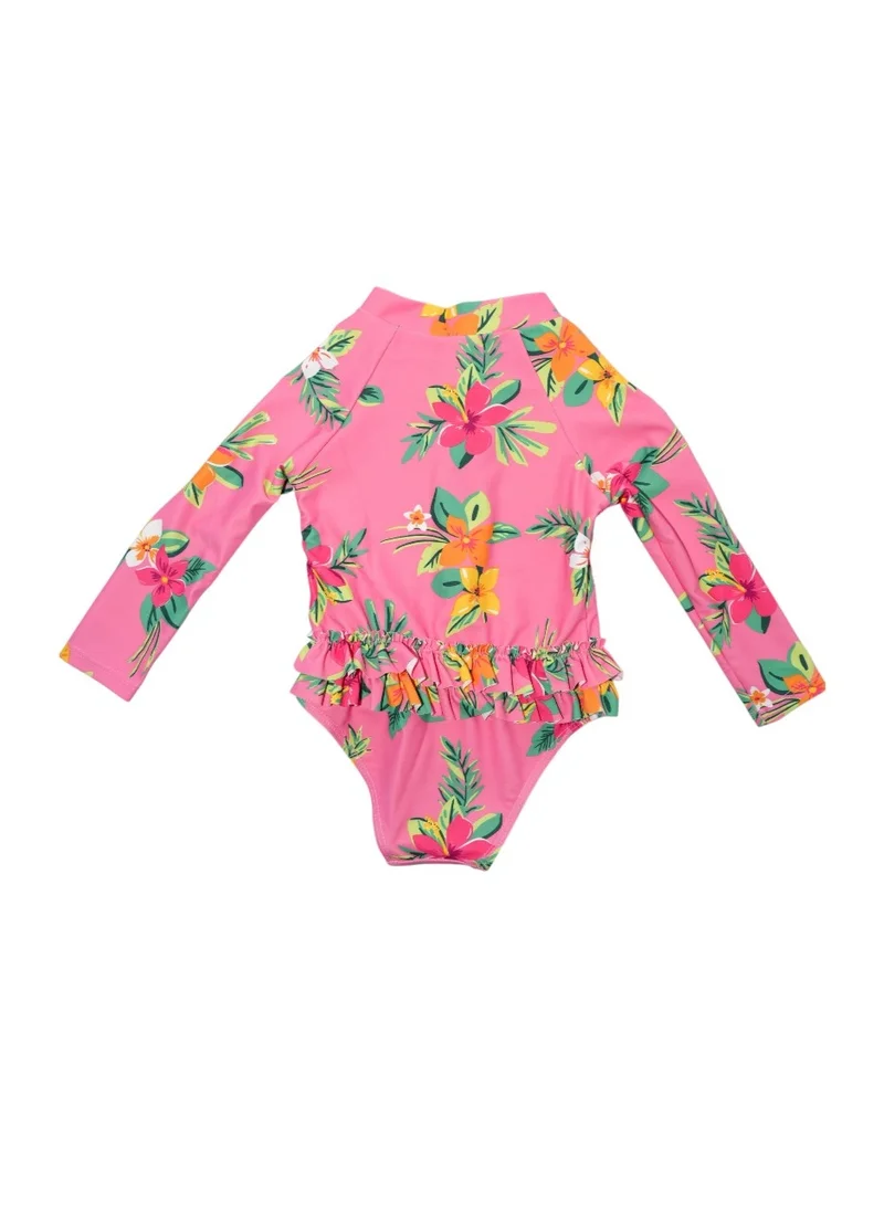 دىدانيالا D' Daniela - Tropical Bloom Pink Swimwear - Pink