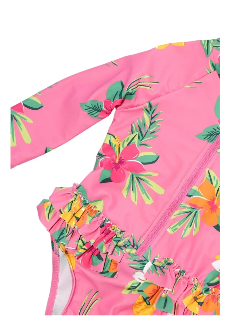 دىدانيالا D' Daniela - Tropical Bloom Pink Swimwear - Pink