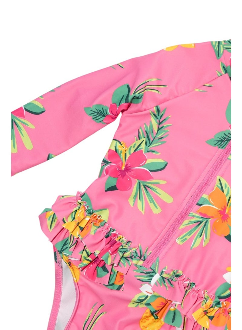 D'Daniela D' Daniela - Tropical Bloom Pink Swimwear - Pink - Image 5
