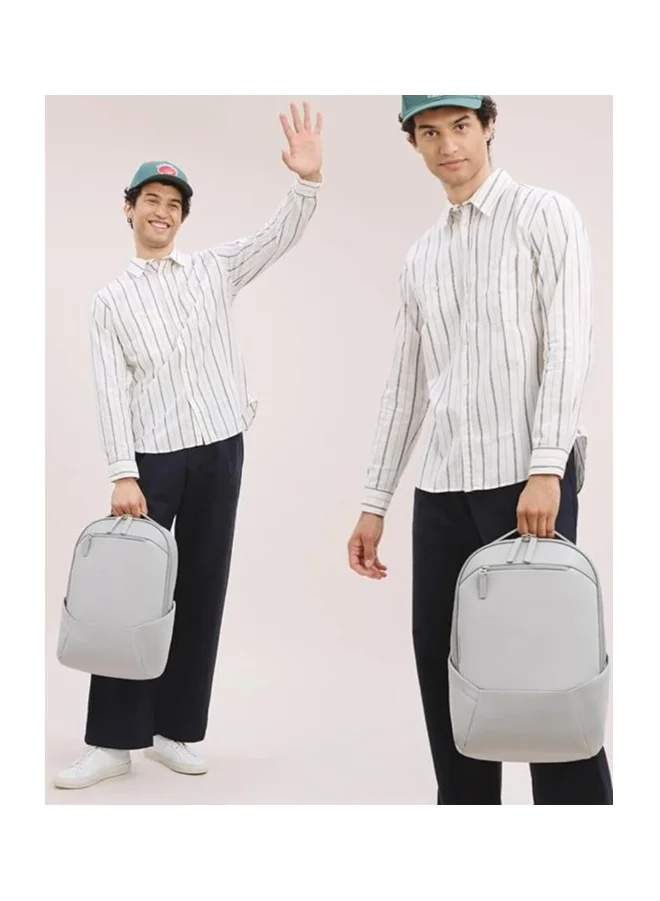 Troubadour Troubadour Apex Compact Backpack Premium Vegan, Waterproof Material - Laptop Sleeve, Comfort Straps - Scree