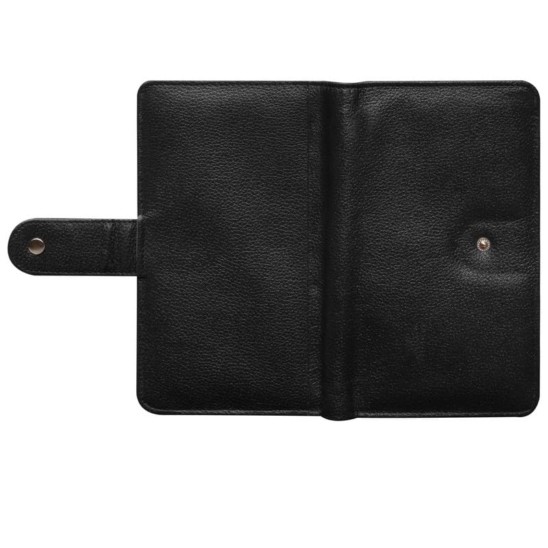 ABYS Genuine Leather Black Passport Holder Wallet for Men and Women,Unisex RFID Protected Long Document Holder,Card Holder for Women (8119IA) - Image 5