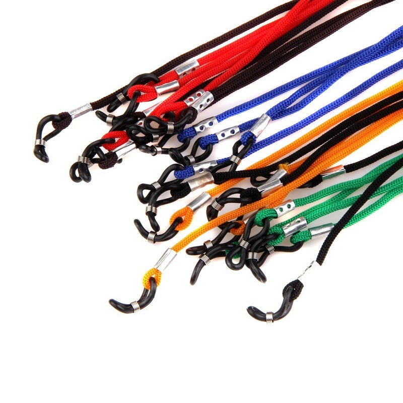 AEC 12pcs Multicolour Safety Eyewear Nylon Cord Glasses Neck Strap Eyeglass Holder Lanyard Accessories for Women Men & Kids - Image 4
