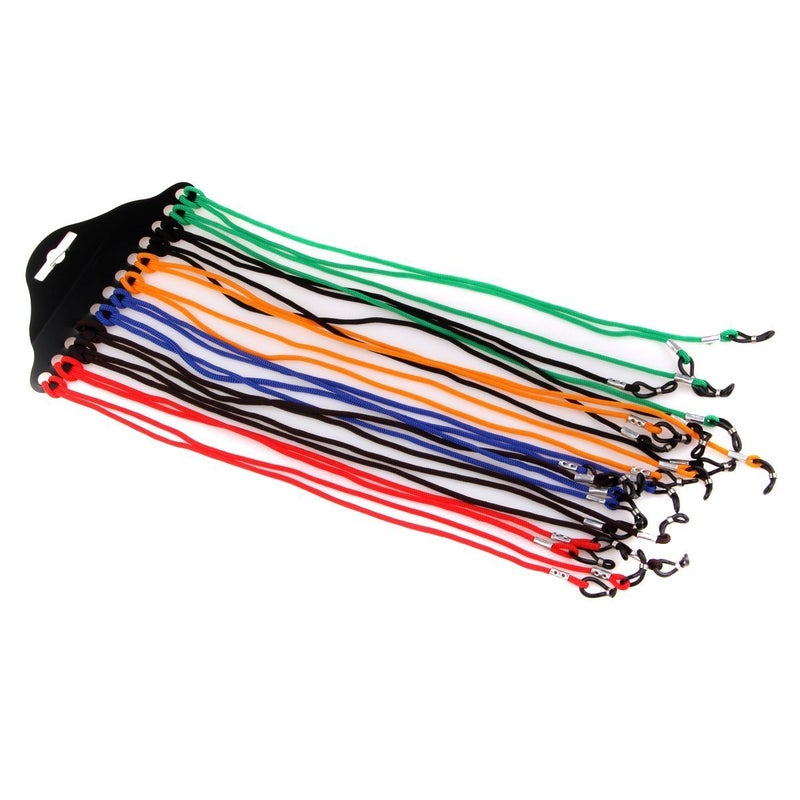 AEC 12pcs Multicolour Safety Eyewear Nylon Cord Glasses Neck Strap Eyeglass Holder Lanyard Accessories for Women Men & Kids - Image 3