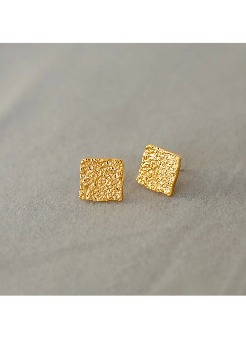 Generic - Elegant Earring, Golden Earrings, Lightweight Ear Stud, Hypoallergenic Golden Plated Earrings, Excellent Gift - Image 1