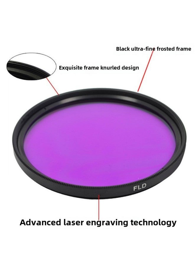 High Definition UV Filter Single Reflex Camera Lens Pure Color Red Blue Purple Orange Polarized Photography Equipment Light Transmission-Color:52MM  - Image 2