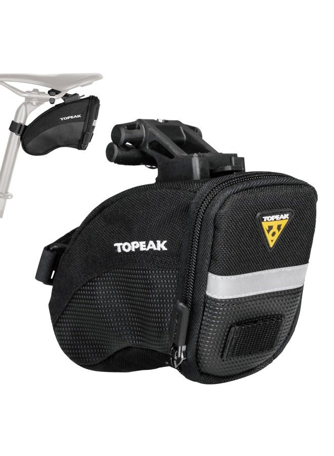 TOPEAK Unisex Adult Aero Wedge Pack Saddle Bag - Black, 17 x 8 x 12 cm/0.66 Litre - Image 1