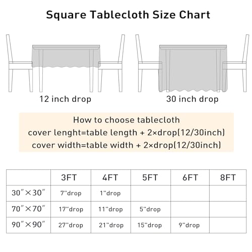 PartyDelight Sequin Tablecloth Square 50"x50" Black Shimmer Table Cloths Sparkle Glitter Decorations - Image 5