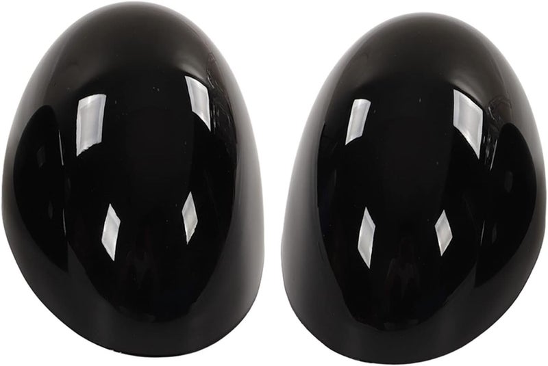 Akozon Glossy Black Side Rearview Mirror Cap Replacement for Mini Cooper Models - Image 1