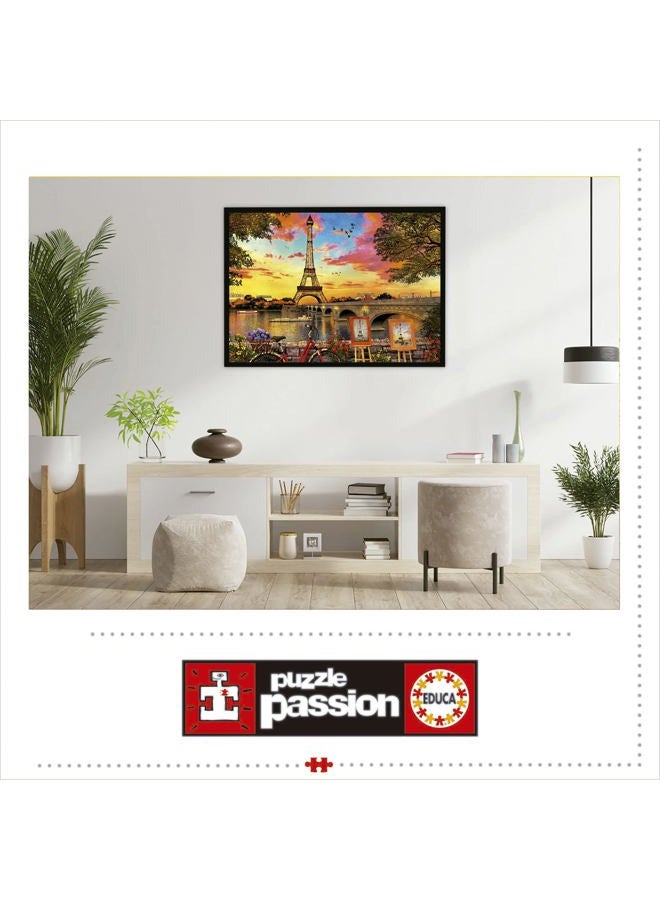 EDUCA Sonnenuntergang Educa - Sunset in Paris 3000 Jigsaw Puzzle (17675) - Image 3