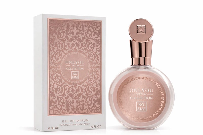 Perfume Collection No. 8188 Eau De Parfum 30ML – Elegant Floral Musk Perfume for Women with Soft Powdery Notes