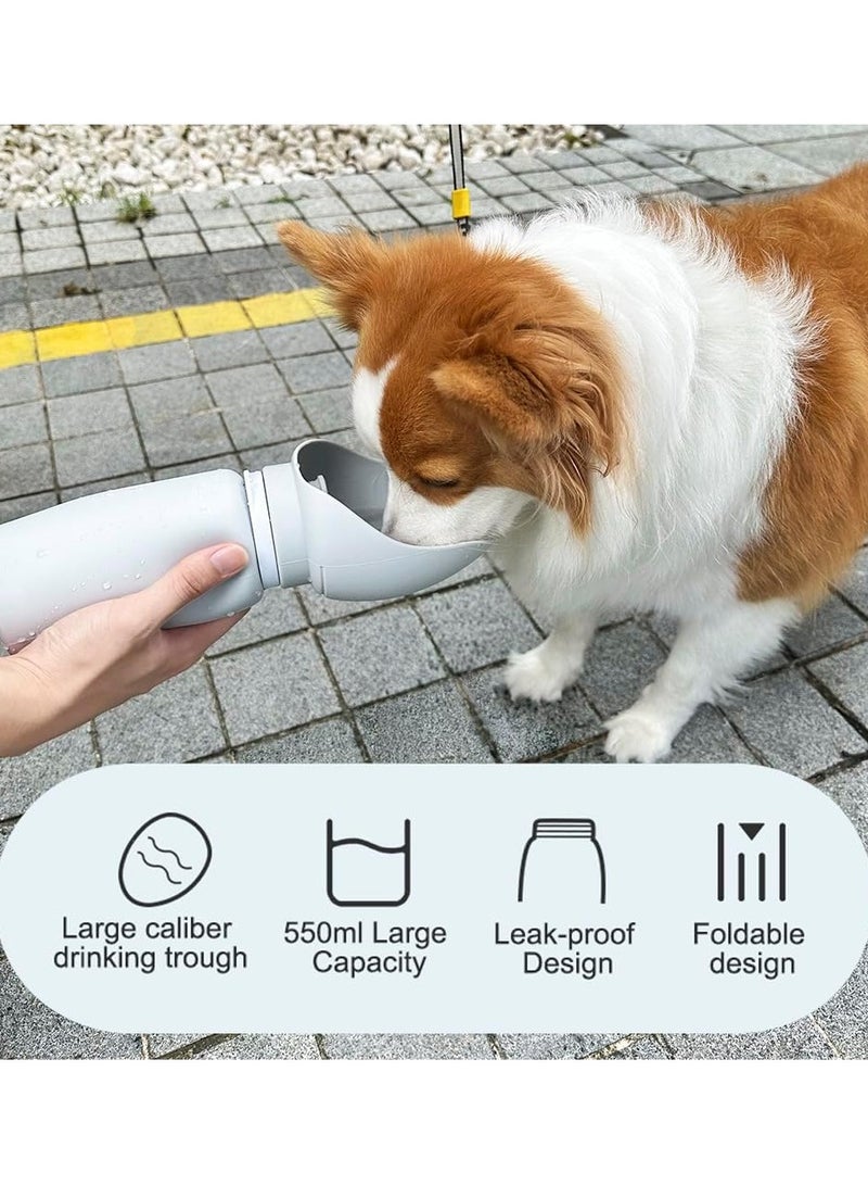 general Foldable Silicone Dog Water Bottle, 18.6 oz (550 ml) Leak Proof Portable Puppy Water Dispenser for Pets Outdoor Walking, Hiking and Travel - Image 4