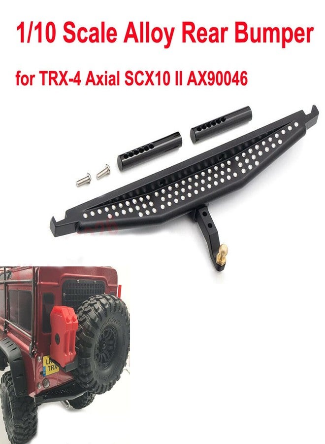 LCX Racing 1/10th RC Crawler Car Alloy Rear Bumper for TRX4 Axial SCX10 II 90046, Upgrades Parts Accessories - Image 4