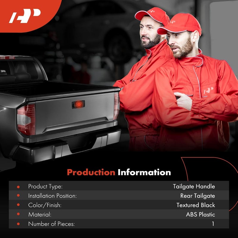 A-Premium Tailgate Handle Liftgate Latch Handle for Nissan Pathfinder 1999-2004, Textured Black - Image 2