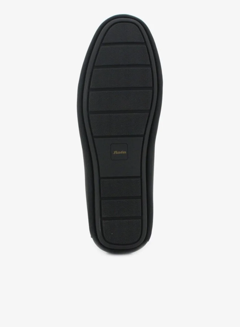 Bata Black Classic Suede Penny Loafers for Men | Best Price UAE