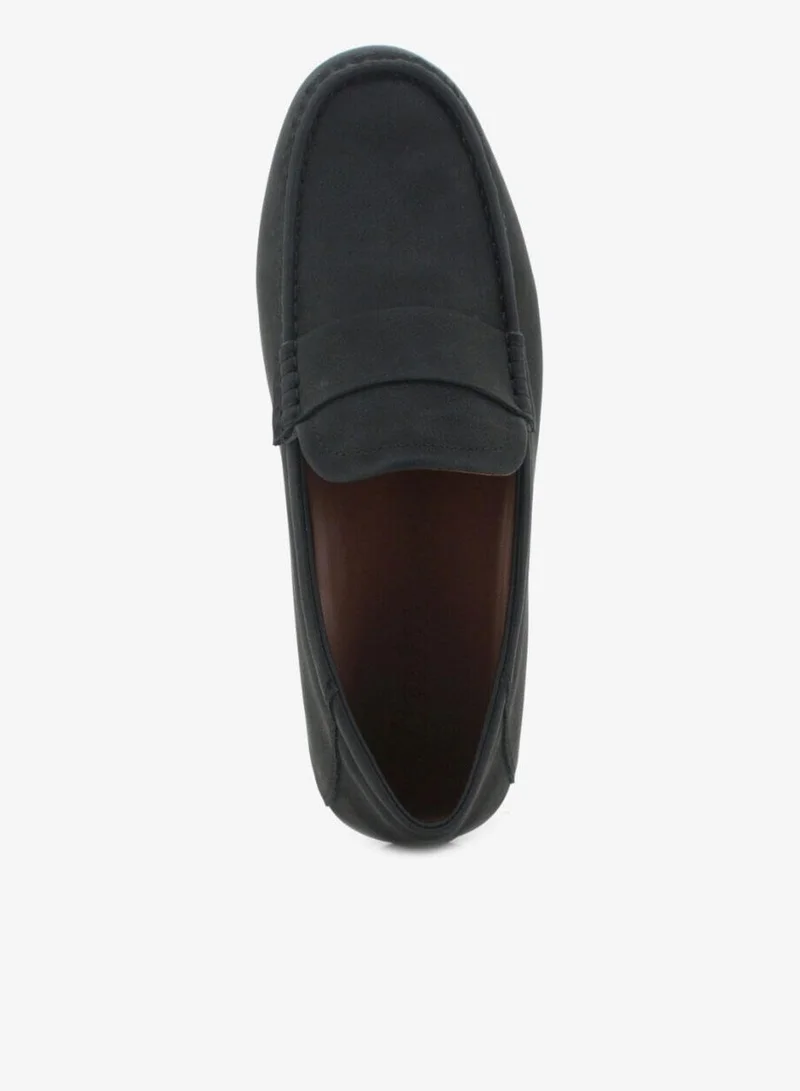 Bata Black Classic Suede Penny Loafers for Men | Best Price UAE