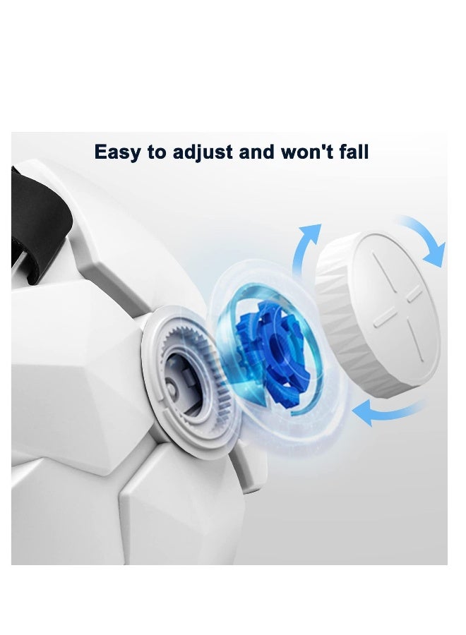 Adjustable Headband Compatible for Meta Quest 2, Oculus Quest 2 with Head Cushion, Replacement for Elite Strap Comfortable Protective Head Strap Reduce Pressure - White - Image 5