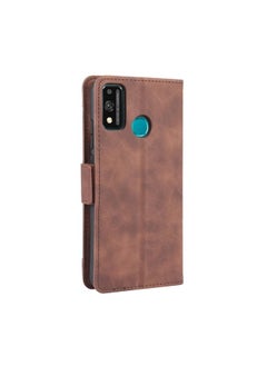 جرين تايجر جراب لهاتف Huawei Honor 9X Lite بتصميم محفظة من الجلد بنمط جلد العجل، مع فتحة بطاقة منفصلة  - Image 3