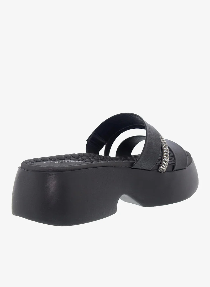 Modare Black Modare Women’s Flat Summer Footwear – Lightweight Slip-On Comfort with Stylish Casual Design for Women | Best Price UAE