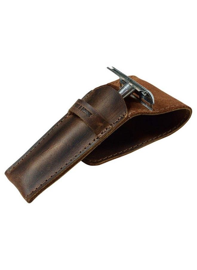Hide & Drink - Leather Safety Razor Case Shaving Accessories Personal Care Essentials Handmade Includes 101 Year Warranty (Bourbon Brown) - Image 1