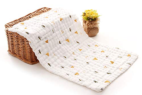 MOM'S HOME Baby Super Absorbent Muslin 6 Layer wash Towel- 60X120 CM - (0-3 Years)- Designer Printed - Any1 Design - Image 1