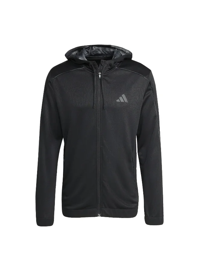 Adidas Adidas Sea Fz Hd M Black Training Track Tops For Men