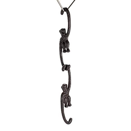 OwnMy Set of 4 Heavy Duty Cast Iron S Monkey Hooks - 8 Inch Decorative Metal Hanging Hooks S Shaped Hanging Brackets for Garden, Indoor Outdoor Home Decor - Image 4