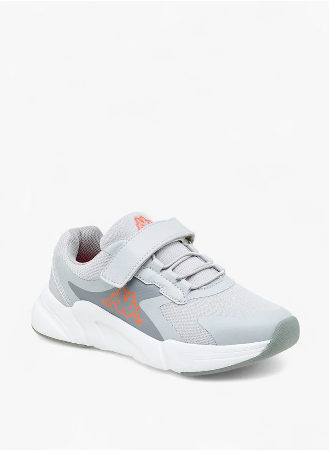 كابا Boys' Logo Print Sports Shoes with Hook and Loop Closure