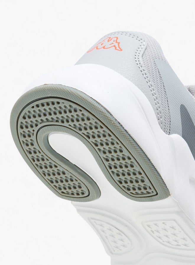 Kappa Boys' Logo Print Sports Shoes with Hook and Loop Closure  - Image 5