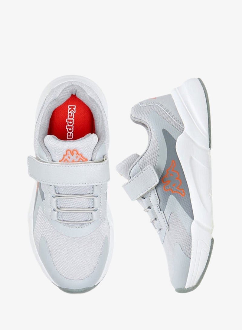 Kappa Boys' Logo Print Sports Shoes with Hook and Loop Closure - Image 3