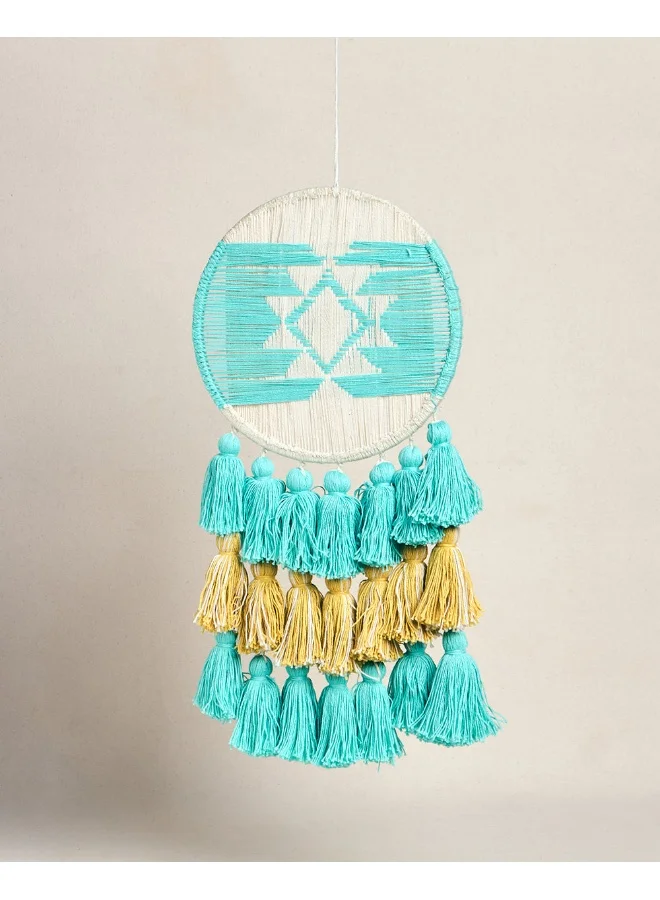 Chumbak Chumbak Kilim Dream Catcher - Multicoloured | Home Decor Wall Hanging Bedroom Best for Gifts and Decoration (Multi-coloured) | Wall Art For Bedrooms, Home Wall, Hanging Design