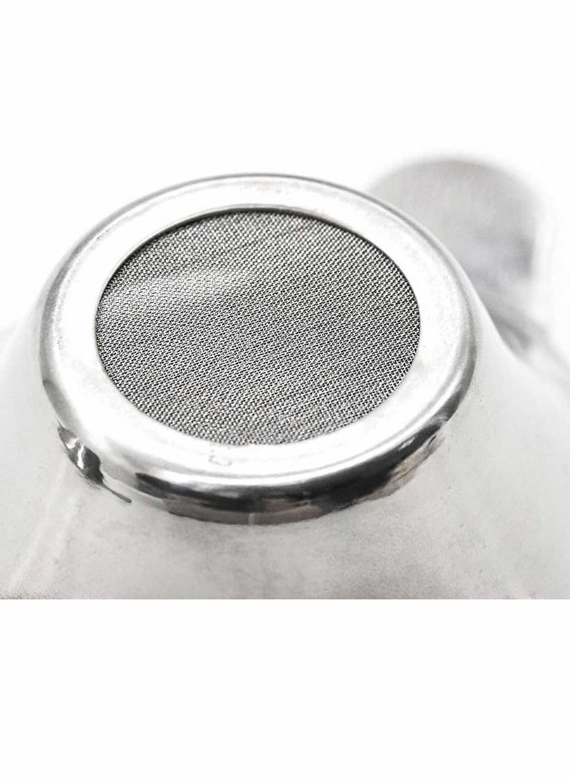 SYOSI - Tea Filter, Stainless Steel Tea Infuser Mesh Strainer with Double Handles Coffee Tea Fine Mesh Strainer Tea Funnel Leaf Filter Tea Leaf Strainer for Teapots, Mugs, Cups, Large Size, 2 Pcs - Image 1