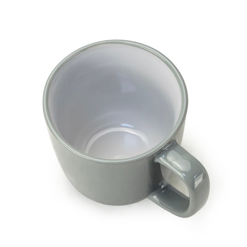 Cuisine Art Stoneware IVY 4PCS Mug Set | 420 ML Green Coffee Mug Set | Durable Coffee Cup Set for Home & Office | Cups for Cappuccino, Latte, Tea & Cocoa Restaurant Coffee Mugs - Image 5
