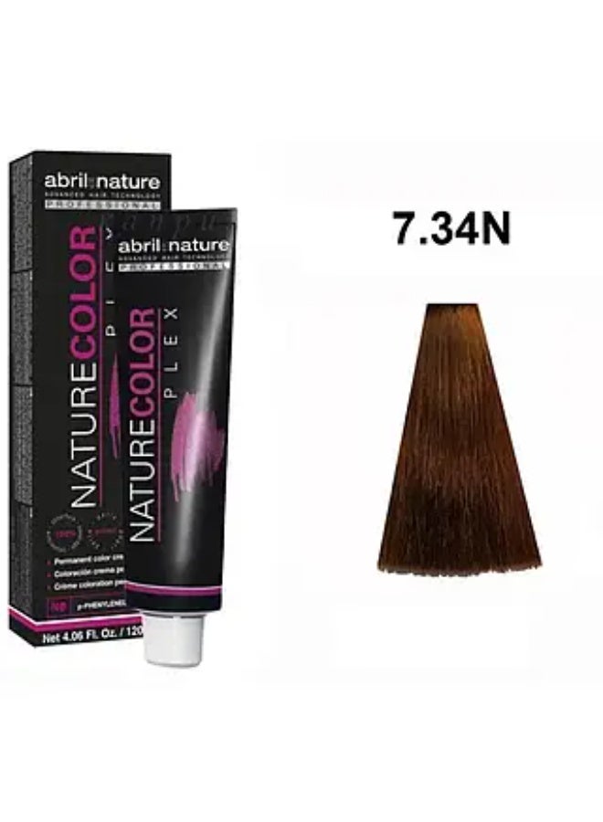 أبريل إيه ناتيتشر كريم صبغة الشعر الدائم أبريل إيت نيتشر كولور بليكس 7.34N 120 مل - Image 4