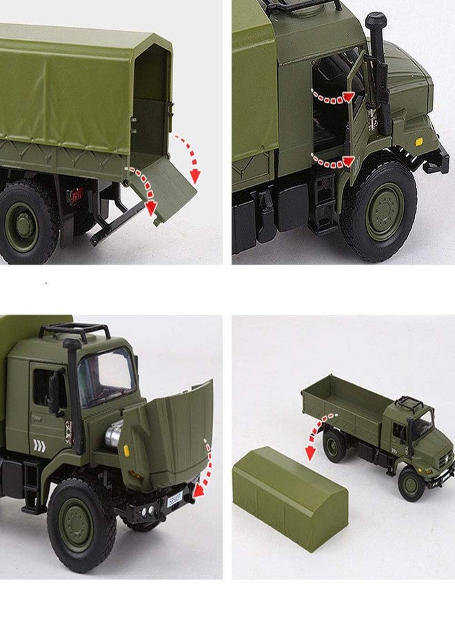 Ailejia Classic Military Diecast Transport Trucks Armored Fighting Vehicles Retro Army Utility Car Toy Vehicle Multifunctional Car Model for Adults Collection or Gift - Image 4