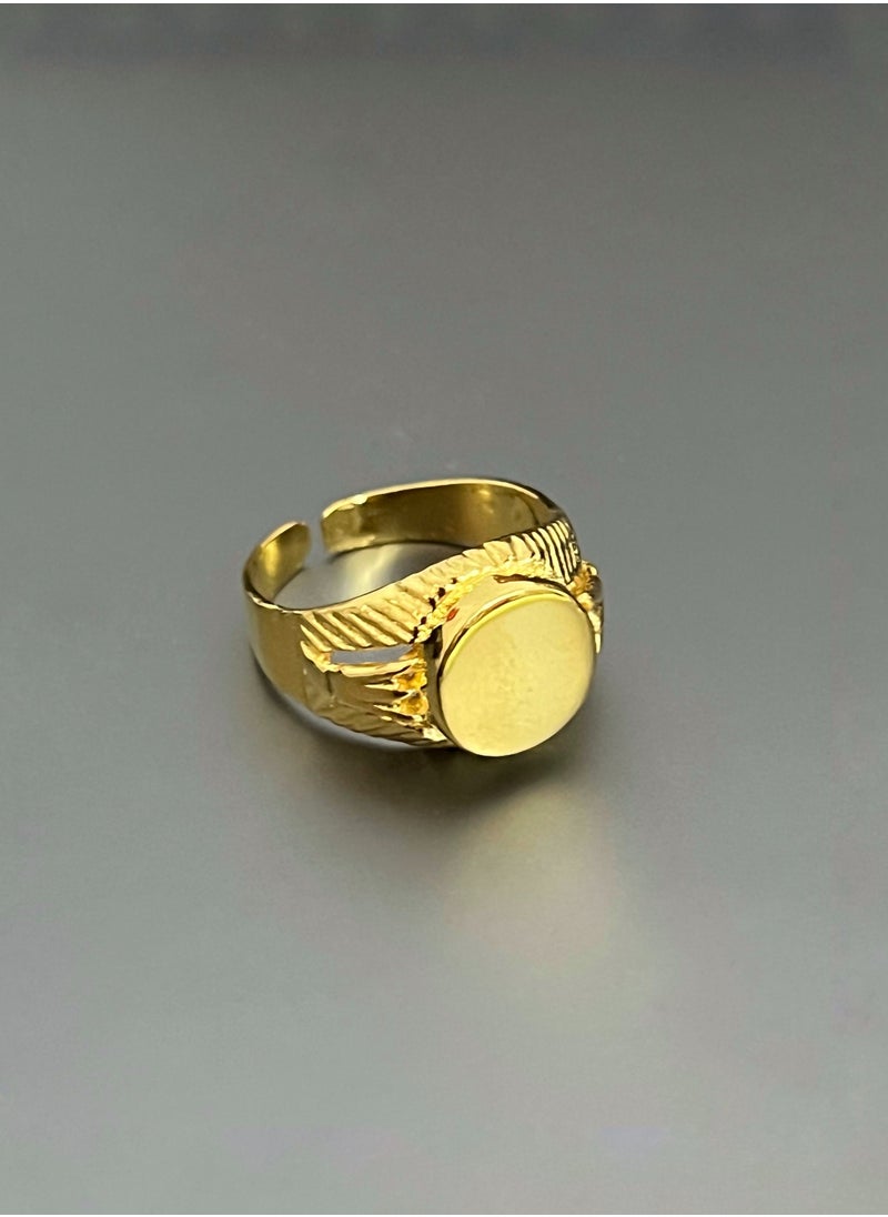 Nora Elbatran Jewellery - SOUL OF RE RING GOLD VERMEIL - Image 1