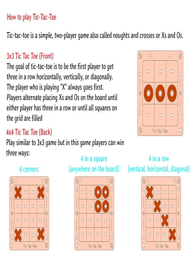 Funvention- for Little Scientist in Every Kid Funvention DIY Tic-Tac-Toe Pocket Travel Game for Kids 4+ Ys, Fun Learning Educational Board Game, Best Birthday Return Gifts - Image 5