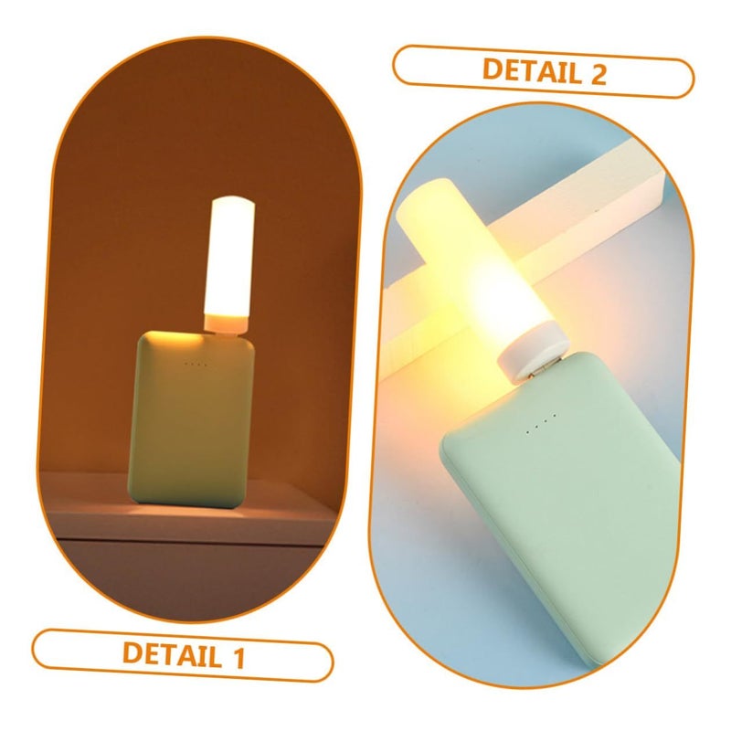 تيهاوكس 2 قطعة لمبة ليلية LED بتأثير اللهب USB توصيل كهربائي توهج دافئ لمصباح غرفة النوم - Image 3