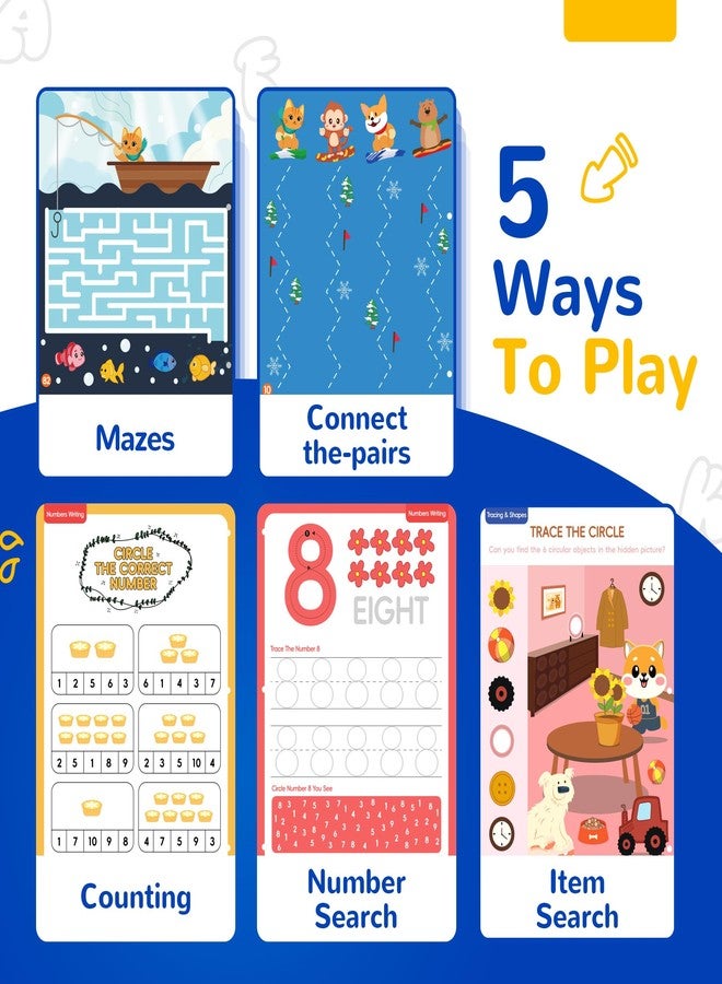 YPlus Reusable Grooved Handwriting Practice Books for Kids 5-8, YPLUS Magic Preschool Writing Practice Set for Toddlers Learn to Write - Ideal Montessori Learning Toy & Gift Back to School - Image 5