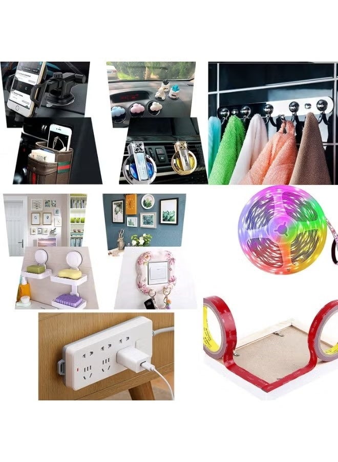 3M Double Sided Tape 15mm*3meter, Mounting Tape Heavy Duty, Removeable PE Foam Tape Strips, Strong Adhesive Tape Waterproof Free Damage for Paint Wall Picture Hanging Poster - Image 3