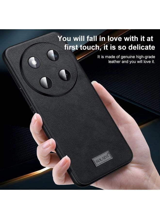 SULADA Case For Honor 200 Shockproof TPU Hybrid Handmade Leather Phone Case - Image 3