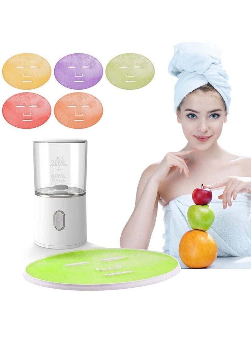 general Facial Mask Machine Face Mask Maker Multi-Function Natural Fruit Vegetable Collagen Cream Mask Machine USB Rechargeable DIY Automatic Facial Care Face Mask Maker Machine - Image 4